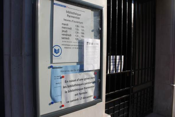 Grève totale dans les bibliothèques parisiennes ! Grève totale dans les bibliothèques parisiennes !