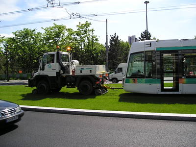 Le tramway dans le décor