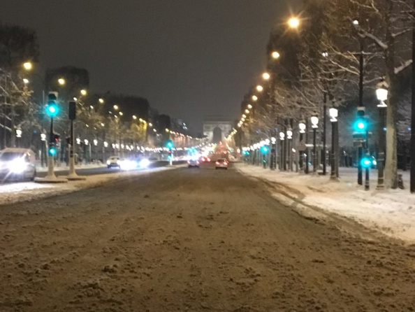 Les Champs enneigés