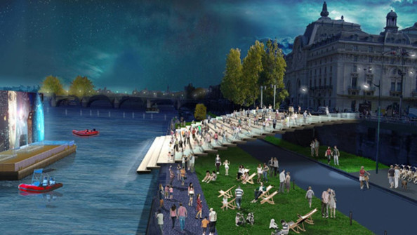 Paris transformé en guimauve de couleur Paris transformé en guimauve de couleur