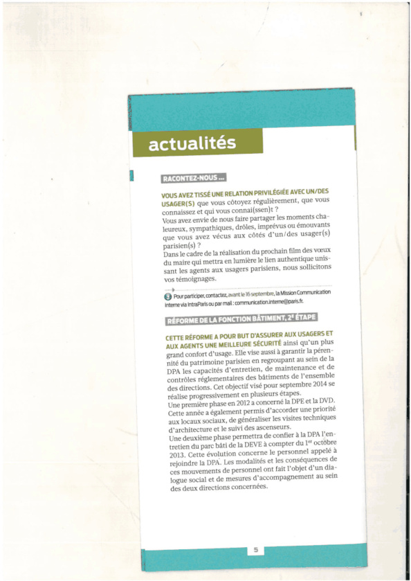 Paris : chaque agent municipal est un agent électoral Paris : chaque agent municipal est un agent électoral
