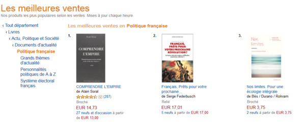 Classement Amazon Classement Amazon