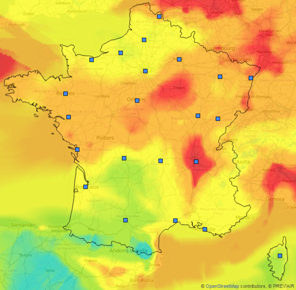 Pas de pollution aux particles fines aujourd'hui à paris !