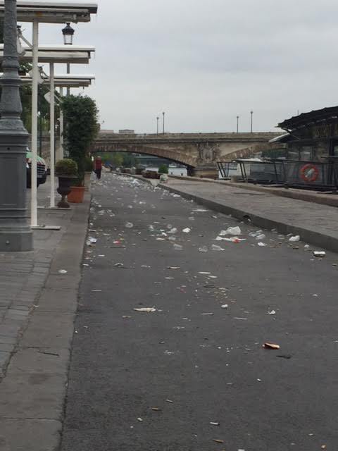 Lendemains de beuveries festivo-vivrensemblistes sous le pont Alexandre III